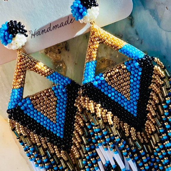 🌺🎉HP🎉🌺 NWT Deepa Gurnani Luxe Beaded Diamond Chandeliers - Picture 3 of 16